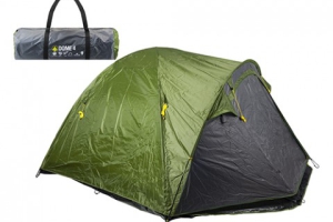 4 Person Double Skin Dome Tent - Forest Green 